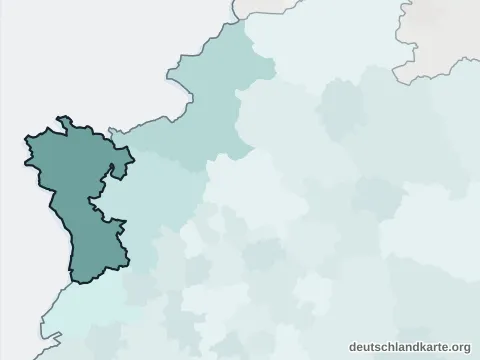 Vorschau: Nachbarkreiskarte vom Kreis Kleve