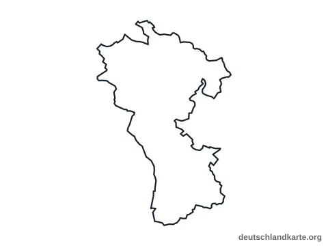 Vorschau: Umrisskarte vom Kreis Kleve