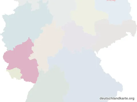 Vorschau: Lagekarte von der kreisfreien Stadt Koblenz