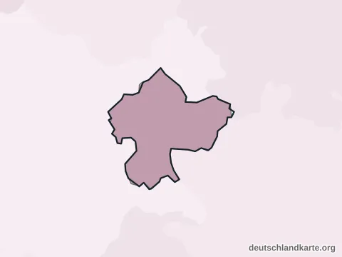 Vorschau: Ortskarte von der kreisfreien Stadt Koblenz