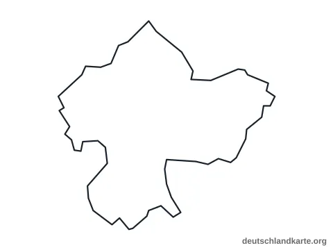 Vorschau: Umrisskarte von der kreisfreien Stadt Koblenz