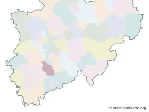Vorschau: Karte im Bundesland von der kreisfreien Stadt Köln