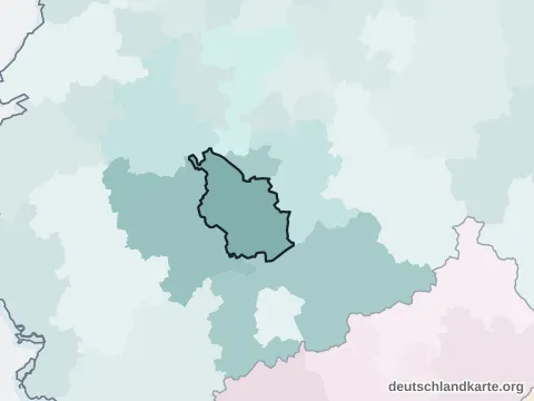 Vorschau: Nachbarkreiskarte von der kreisfreien Stadt Köln