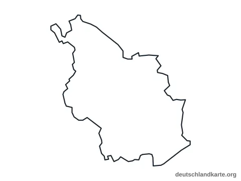 Vorschau: Umrisskarte von der kreisfreien Stadt Köln