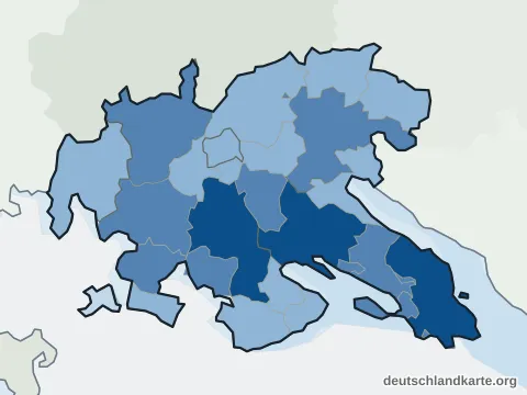 Vorschau: Einwohnerkarte vom Landkreis Konstanz