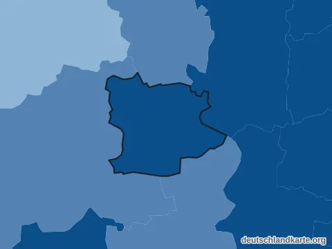 Vorschau: Bevölkerungsdichte von der kreisfreien Stadt Krefeld