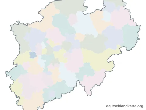 Vorschau: Karte im Bundesland von der kreisfreien Stadt Krefeld