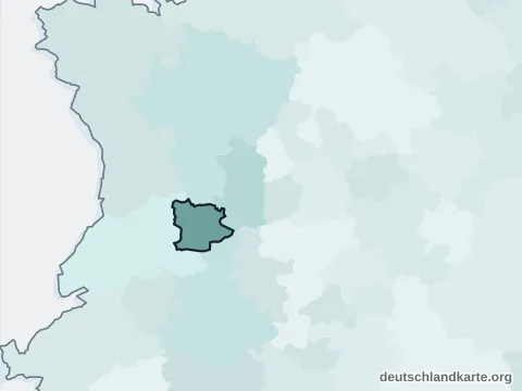 Vorschau: Nachbarkreiskarte von der kreisfreien Stadt Krefeld
