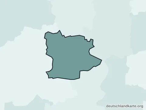 Vorschau: Ortskarte von der kreisfreien Stadt Krefeld