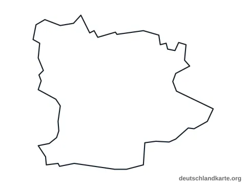 Vorschau: Umrisskarte von der kreisfreien Stadt Krefeld