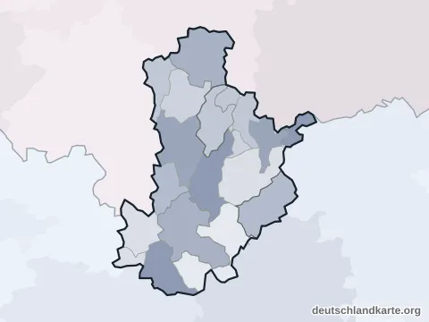 Vorschau: Verwaltungsgliederung vom Landkreis Kronach