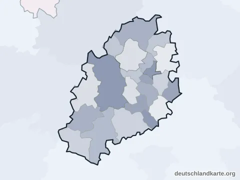 Vorschau: Ortskarte vom Landkreis Kulmbach