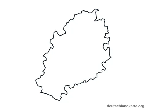 Vorschau: Umrisskarte vom Landkreis Kulmbach