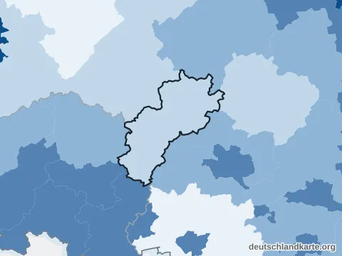 Vorschau: Bevölkerungsdichte vom Landkreis Kusel