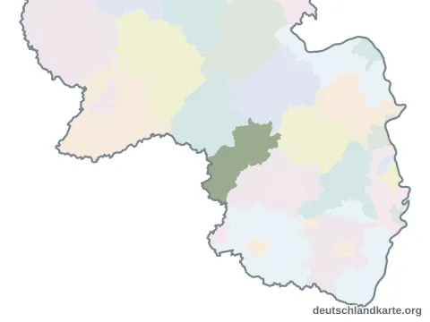 Vorschau: Karte im Bundesland vom Landkreis Kusel