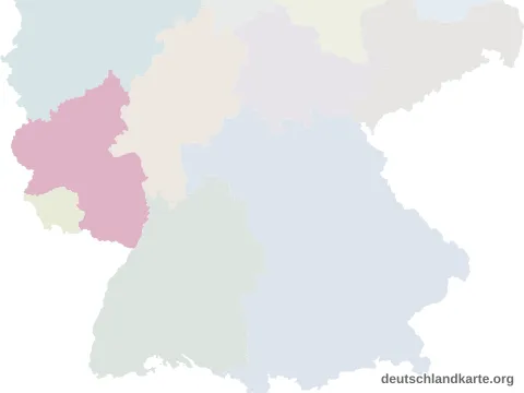 Vorschau: Lagekarte vom Landkreis Kusel