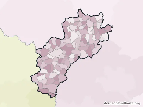 Vorschau: Ortskarte vom Landkreis Kusel