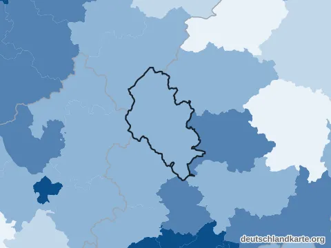 Vorschau: Bevölkerungsdichte vom Lahn-Dill-Kreis