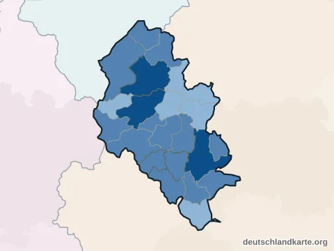Vorschau: Einwohnerkarte vom Lahn-Dill-Kreis