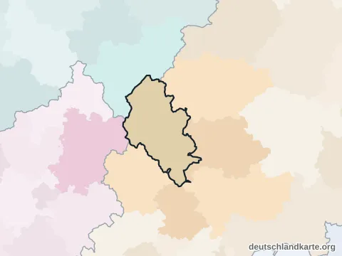 Vorschau: Nachbarkreiskarte vom Lahn-Dill-Kreis