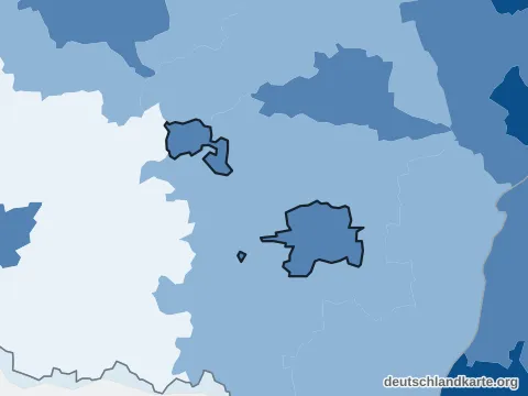 Vorschau: Bevölkerungsdichte von der kreisfreien Stadt Landau in der Pfalz