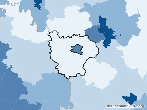 Bevölkerungsdichte: Landkreis Ansbach