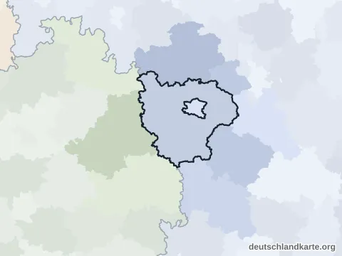 Nachbarkreiskarte: Landkreis Ansbach