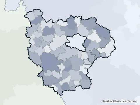 Ortskarte: Landkreis Ansbach