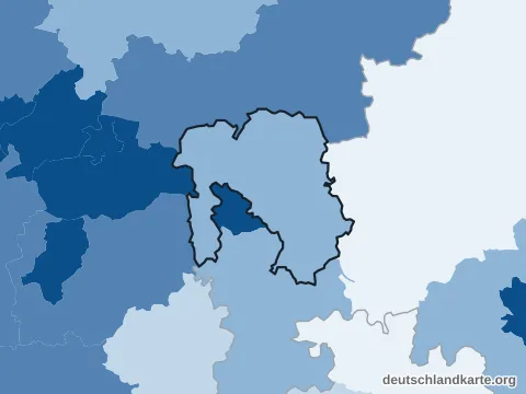 Vorschau: Bevölkerungsdichte vom Landkreis Aschaffenburg