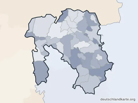 Vorschau: Verwaltungsgliederung vom Landkreis Aschaffenburg