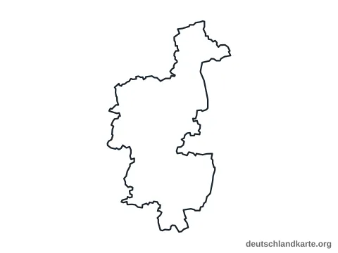 Vorschau: Umrisskarte vom Landkreis Augsburg