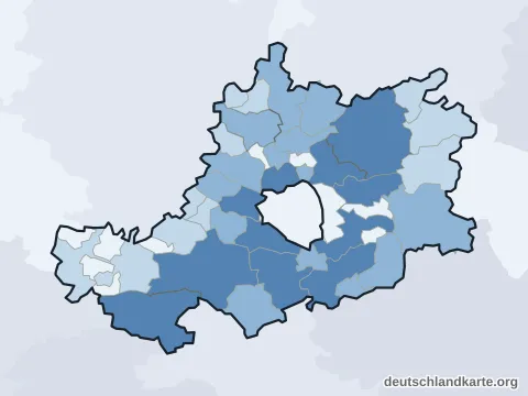 Vorschau: Einwohnerkarte vom Landkreis Bamberg