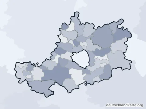 Vorschau: Ortskarte vom Landkreis Bamberg