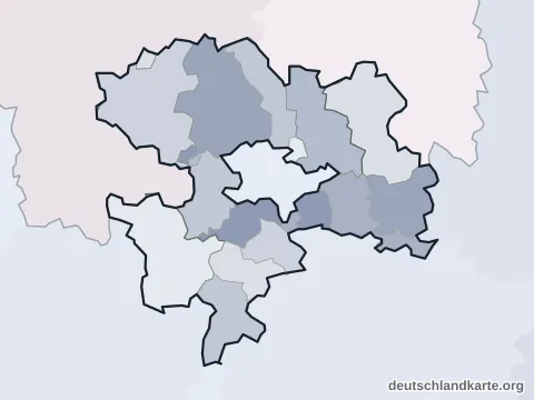 Vorschau: Ortskarte vom Landkreis Coburg