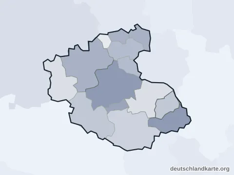 Vorschau: Verwaltungsgliederung vom Landkreis Fürth