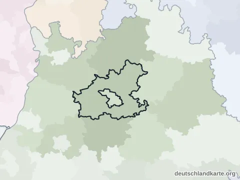 Vorschau: Nachbarkreiskarte vom Landkreis Heilbronn