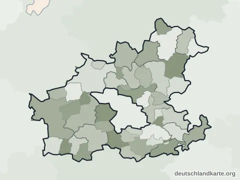 Vorschau: Ortskarte vom Landkreis Heilbronn