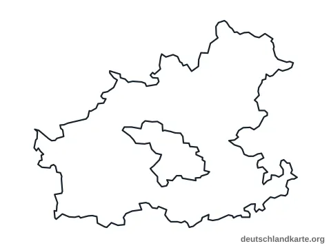 Vorschau: Umrisskarte vom Landkreis Heilbronn