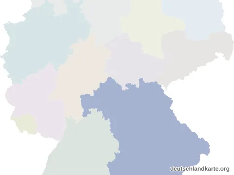 Vorschau: Lagekarte vom Landkreis Hof