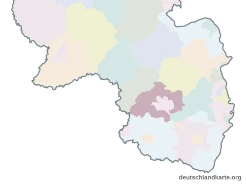 Vorschau: Karte im Bundesland vom Landkreis Kaiserslautern