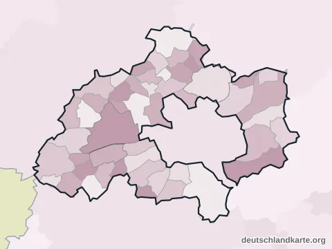 Vorschau: Ortskarte vom Landkreis Kaiserslautern