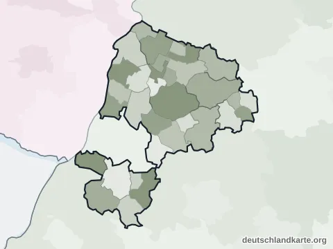 Vorschau: Ortskarte vom Landkreis Karlsruhe
