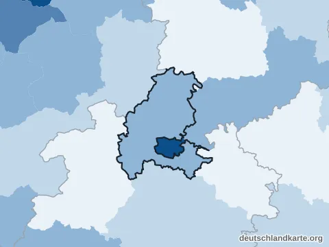 Vorschau: Bevölkerungsdichte vom Landkreis Kassel
