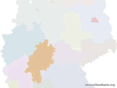 Vorschau: Lagekarte vom Landkreis Kassel