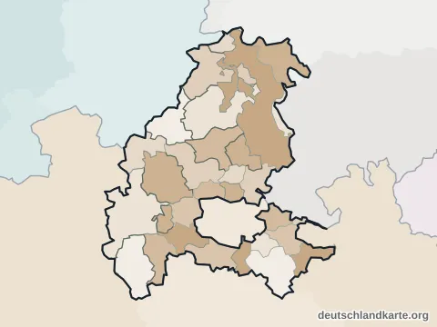Vorschau: Ortskarte vom Landkreis Kassel