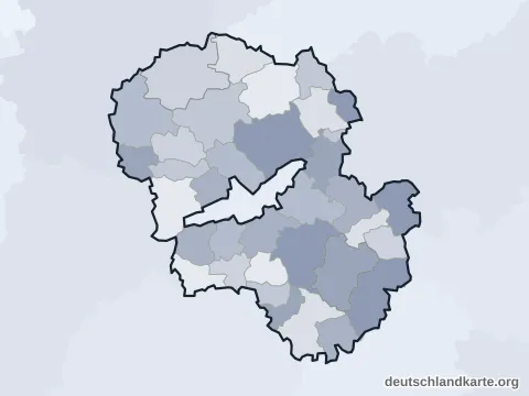 Vorschau: Ortskarte vom Landkreis Landshut