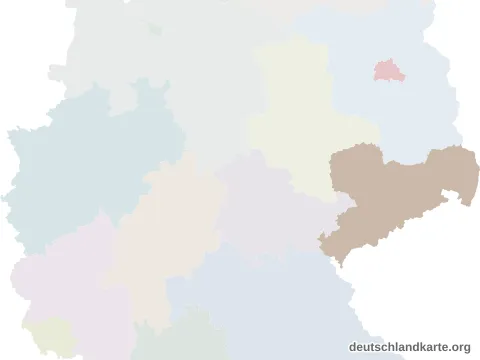 Vorschau: Lagekarte vom Landkreis Leipzig