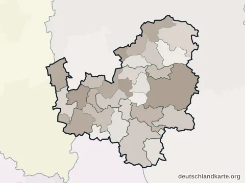 Vorschau: Ortskarte vom Landkreis Leipzig