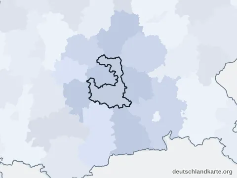 Vorschau: Nachbarkreiskarte vom Landkreis München