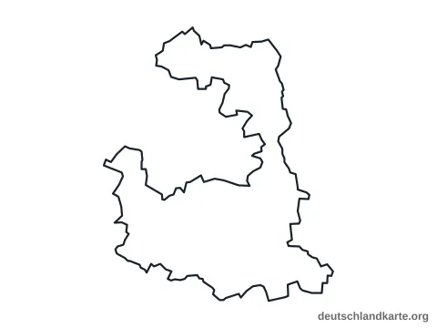 Vorschau: Umrisskarte vom Landkreis München